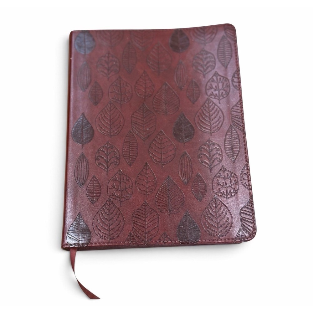 Crossway ESV Single Column Journaling Bible (TruTone, Chestnut, Leaves Design)
